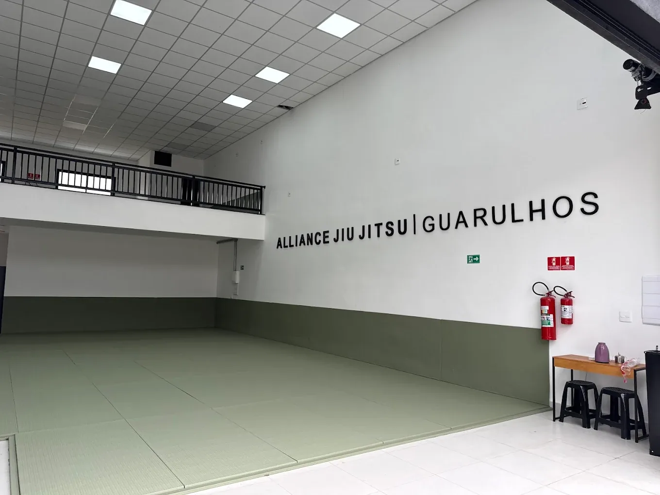 Tatame térreo da Alliance Jiu Jitsu Guarulhos