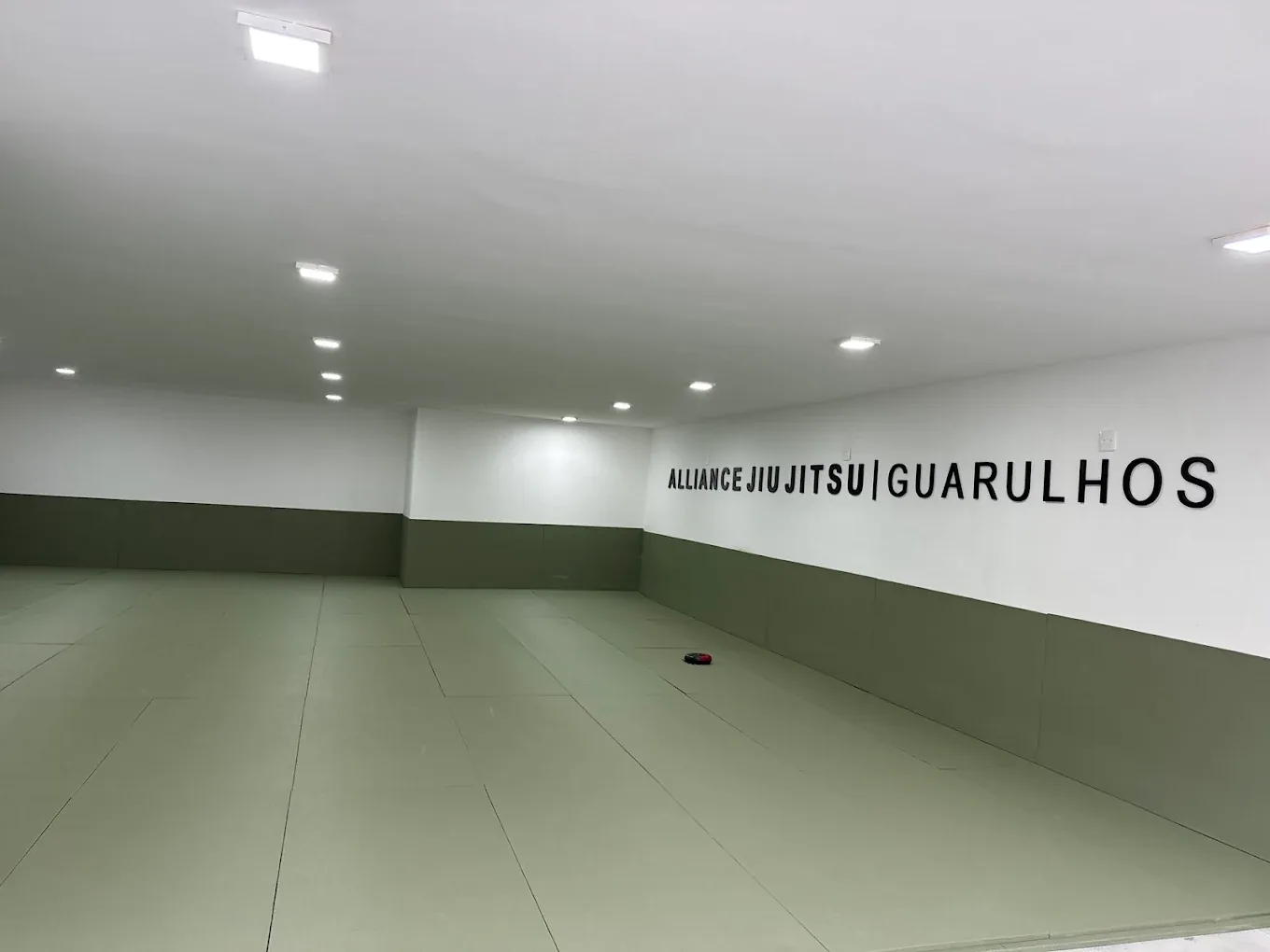 Outro ângulo do tatame da Alliance Jiu Jitsu Guarulhos